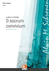 O sacrum convivium SATB choral sheet music cover Thumbnail